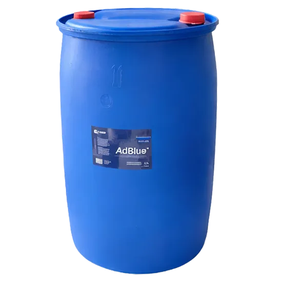 Sininen 200 litran tynnyri AdBlueta